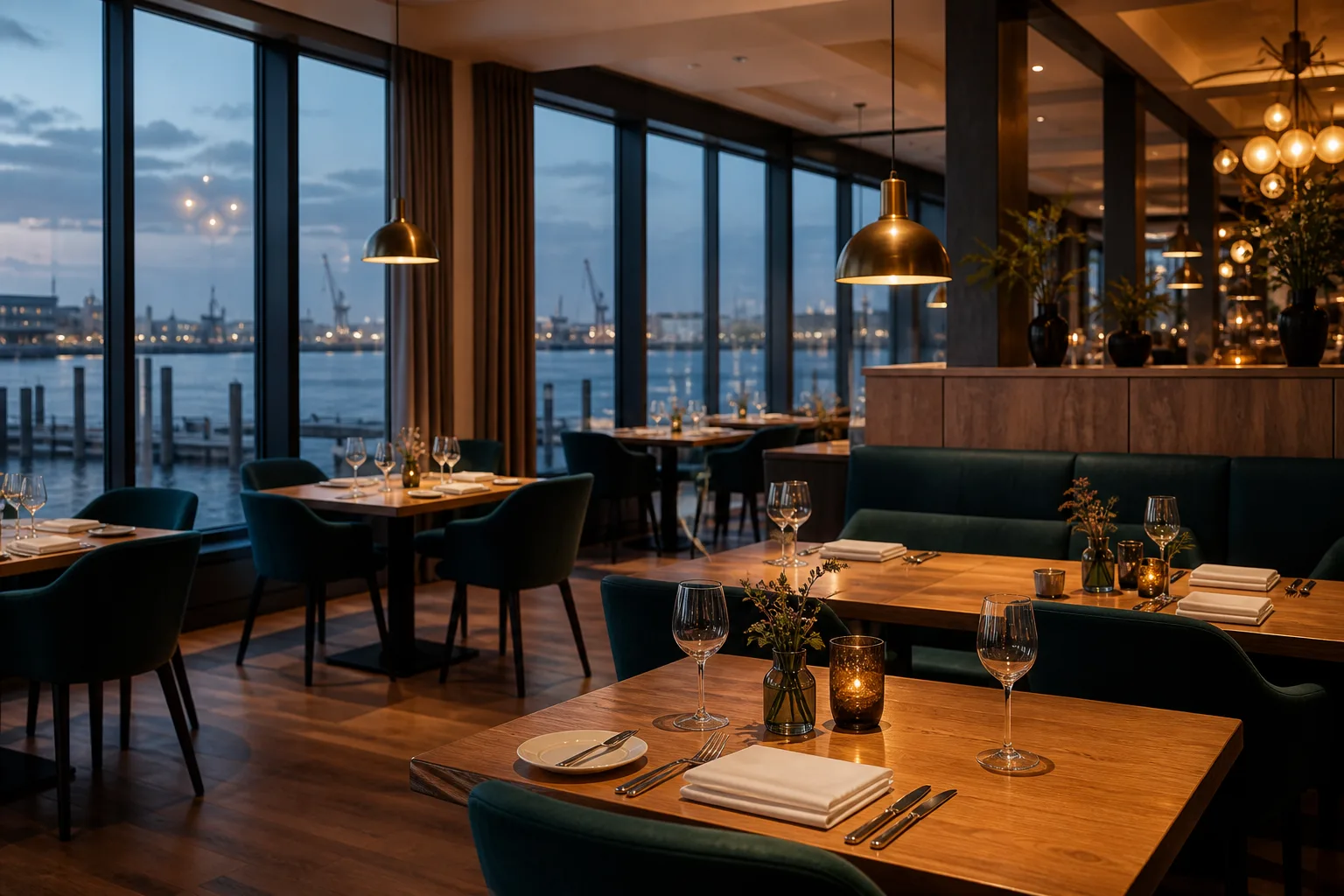 Aurora Travel Guide restaurant dining room in Emden